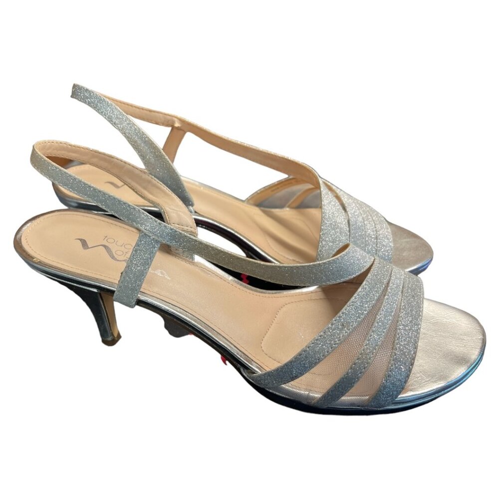Silver dress shoes